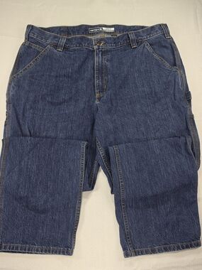 Carhartt Loose Fit Utility Short Cargo Shorts Blue Waist 38 x 30